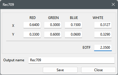 Modify Colour Space