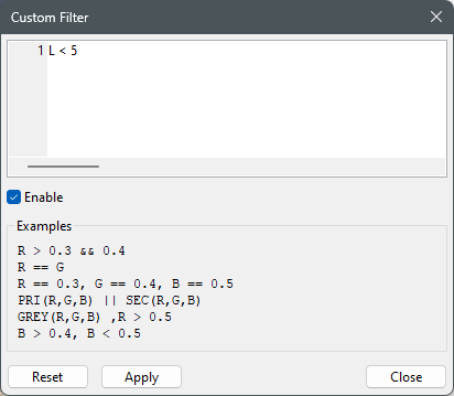 Custom Filter Custom Filter